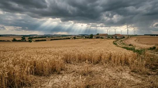 Exploitation agricole confrontée aux défis du changement climatique