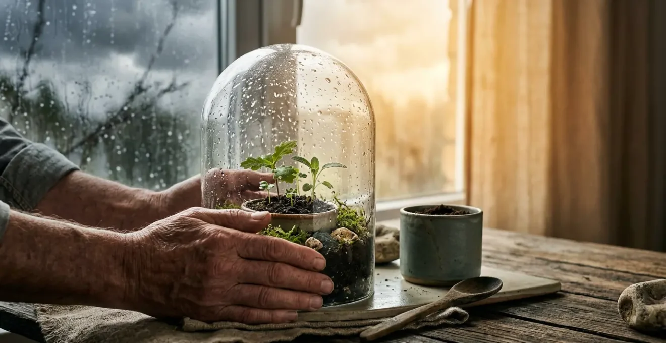 Concept de protection financière face aux aléas climatiques avec une approche rassurante et sécurisée