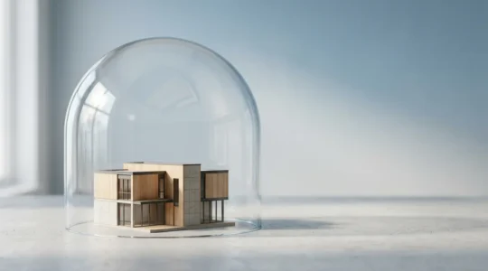 Illustration représentant la protection de l'habitation face aux catastrophes naturelles et le mécanisme des franchises légales