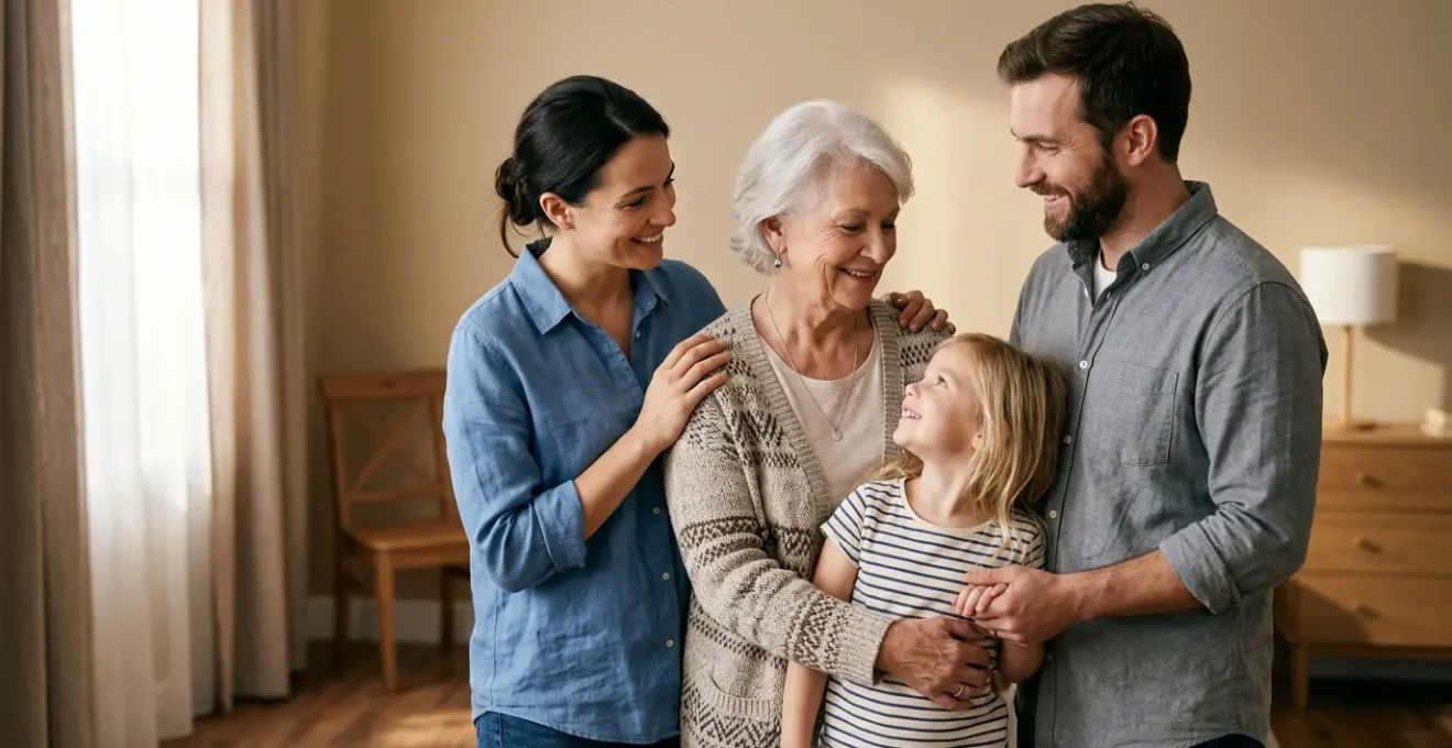 Une famille protégée par l'assurance lors d'une situation d'urgence domestique