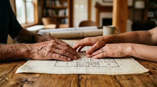 Transmission de patrimoine immobilier entre générations avec protection contre les risques financiers