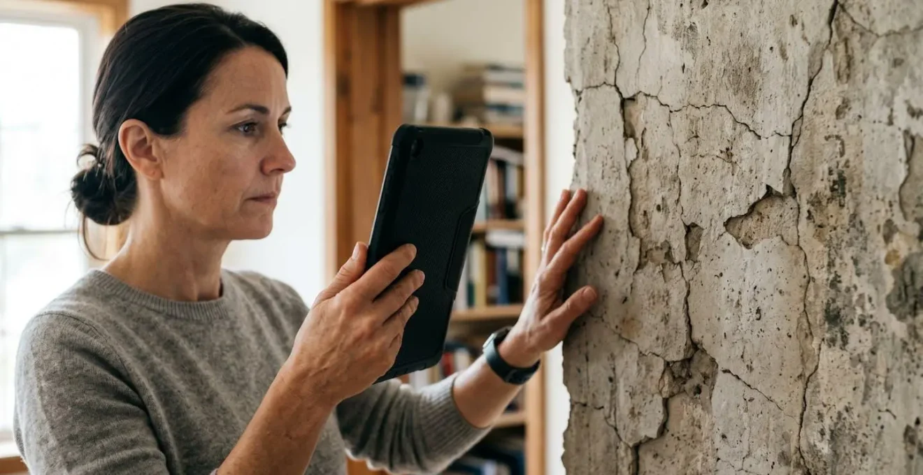 Processus d'évaluation professionnelle des dommages immobiliers par un expert